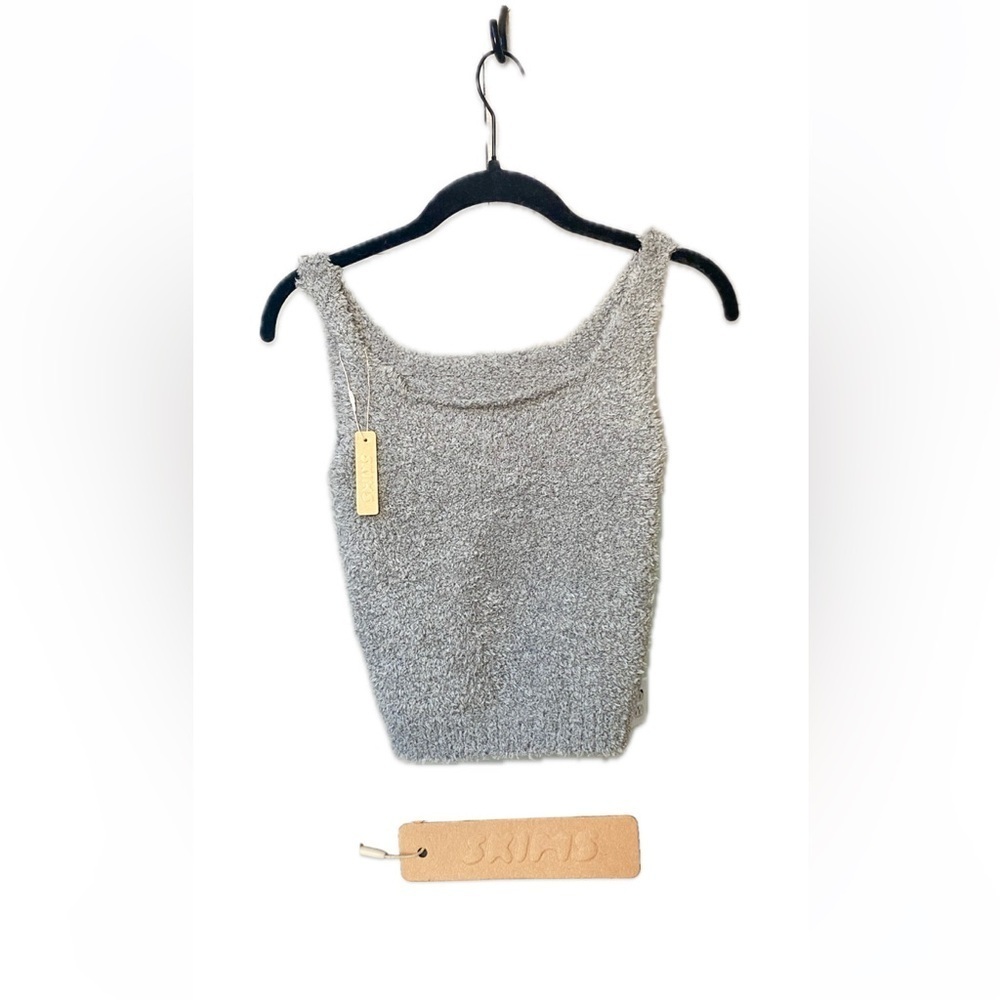 NWT SKIMS GIRLS COZY TANK IN SMOKE 12/14